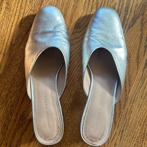 Loeffler Randall Silver Lulu Mules